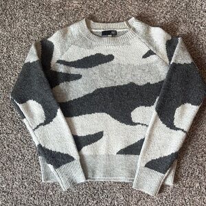 KUT Camo Sweater - Gray and Black